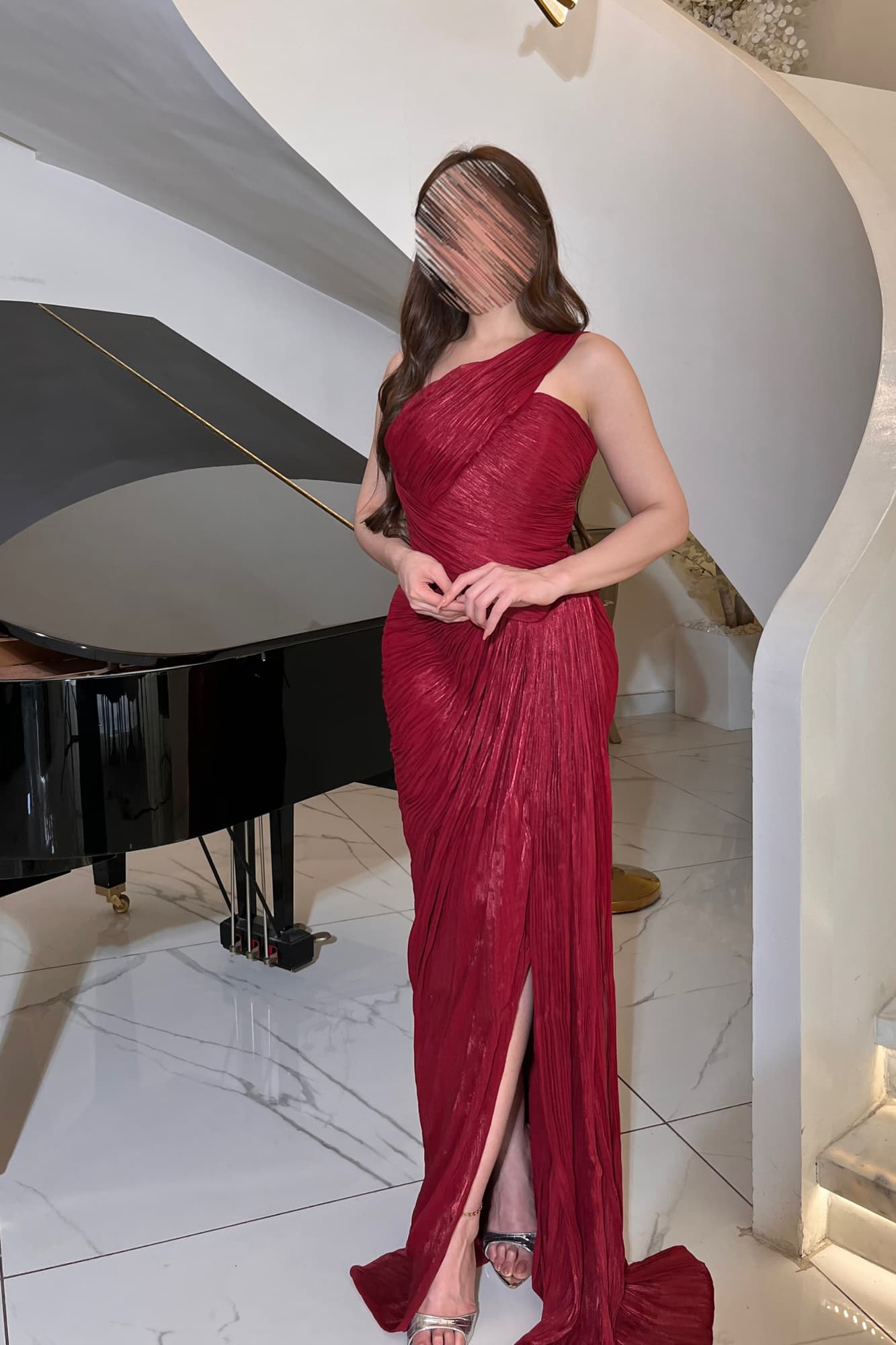 فستان سهره مصمم بلمسات كسرات