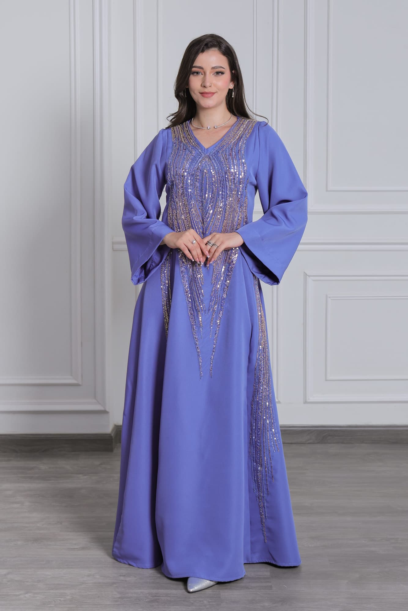 جلابية فخمة بتطريز خرز