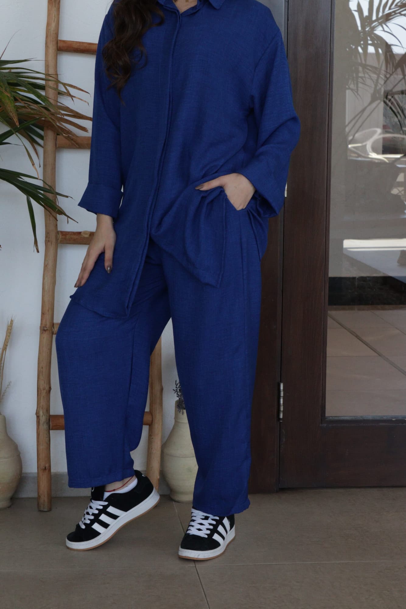 طقم بلوزة وبنطلون كاجوال