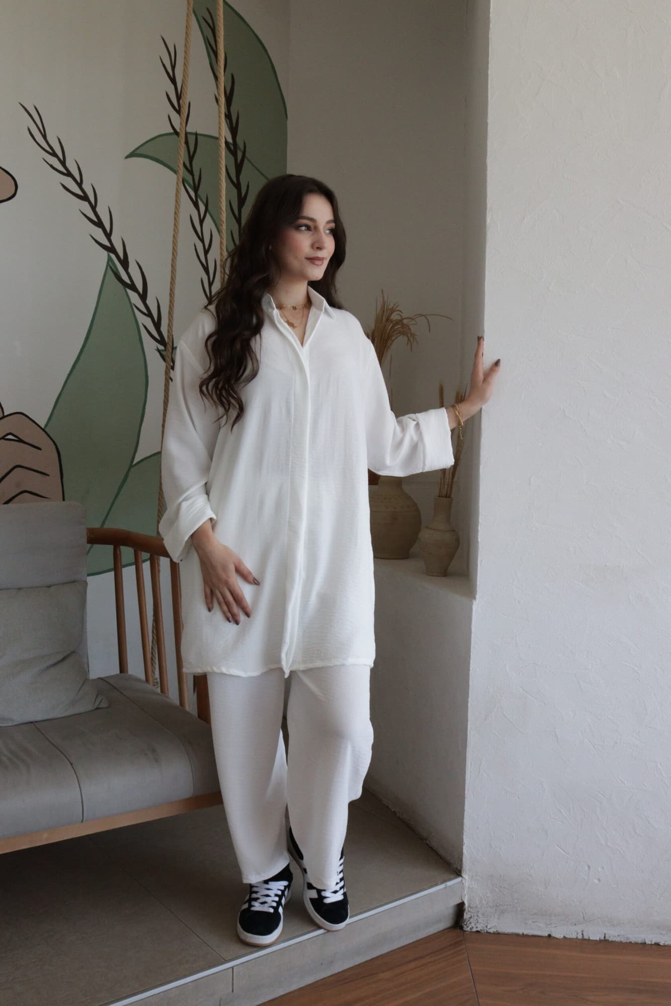 طقم بلوزة وبنطلون كاجوال