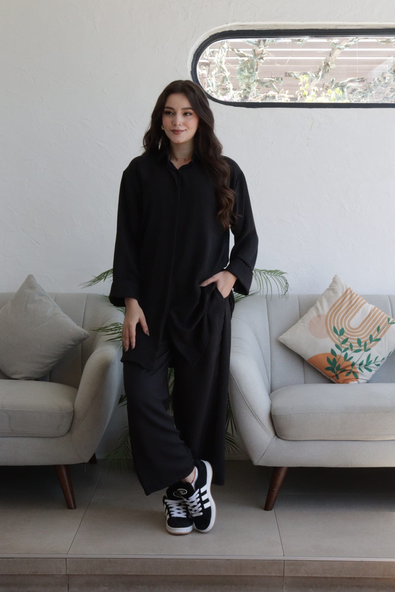 طقم بلوزة وبنطلون كاجوال