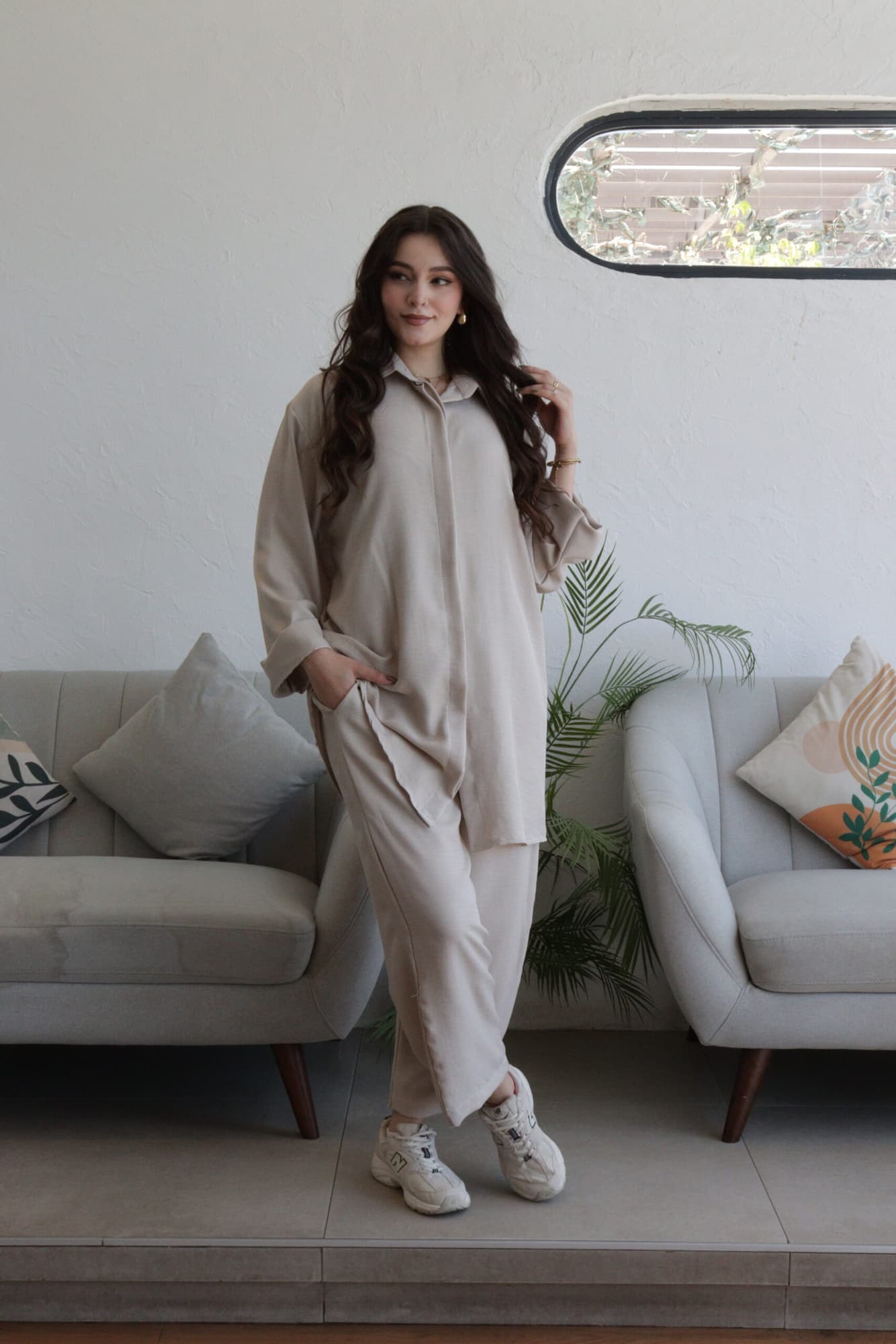 طقم بلوزة وبنطلون كاجوال