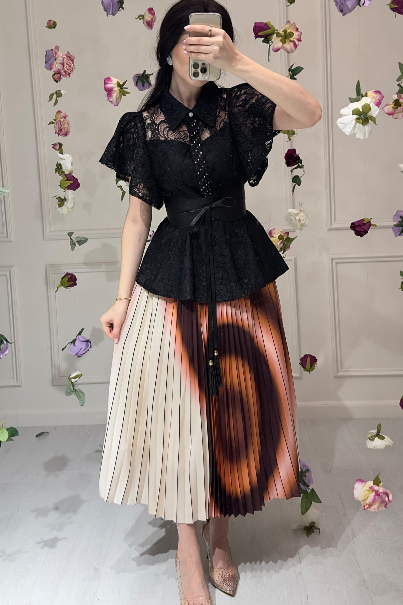 طقم تنوره كشكش ملونه