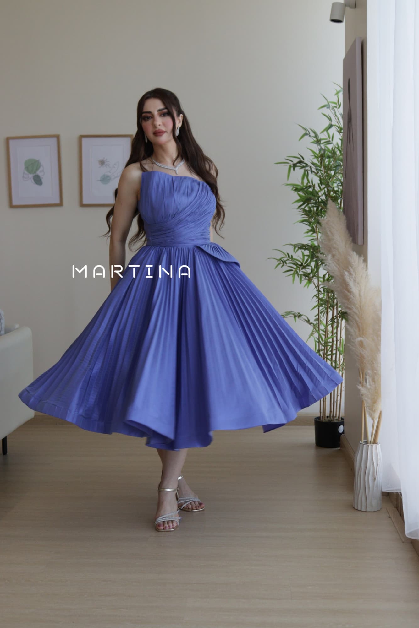 فستان سهره ميدي بتصميم مذهل عصري